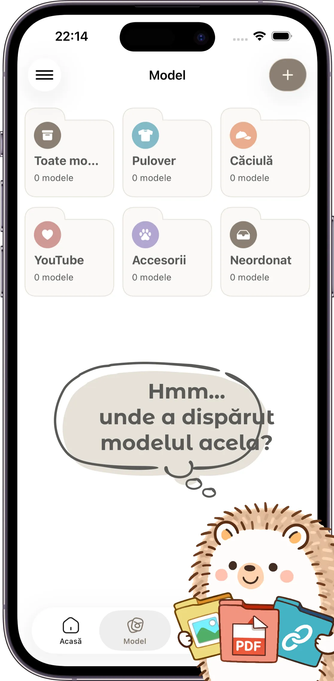 Captură de ecran a aplicației