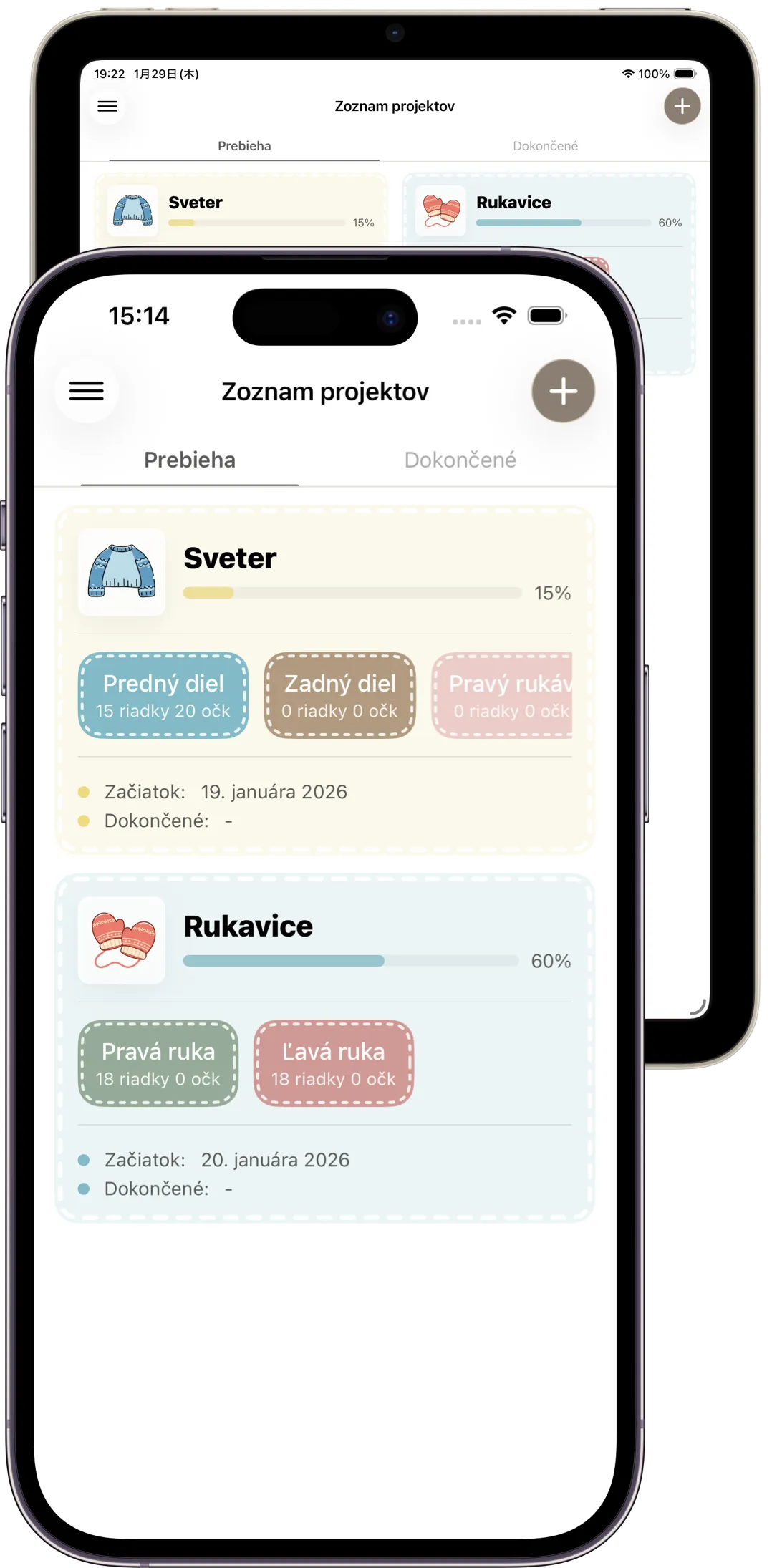Snímka obrazovky aplikácie