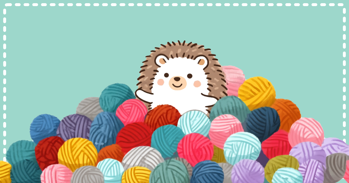 編み物初心者が毛糸と針で最初の一歩を踏み出すイメージ